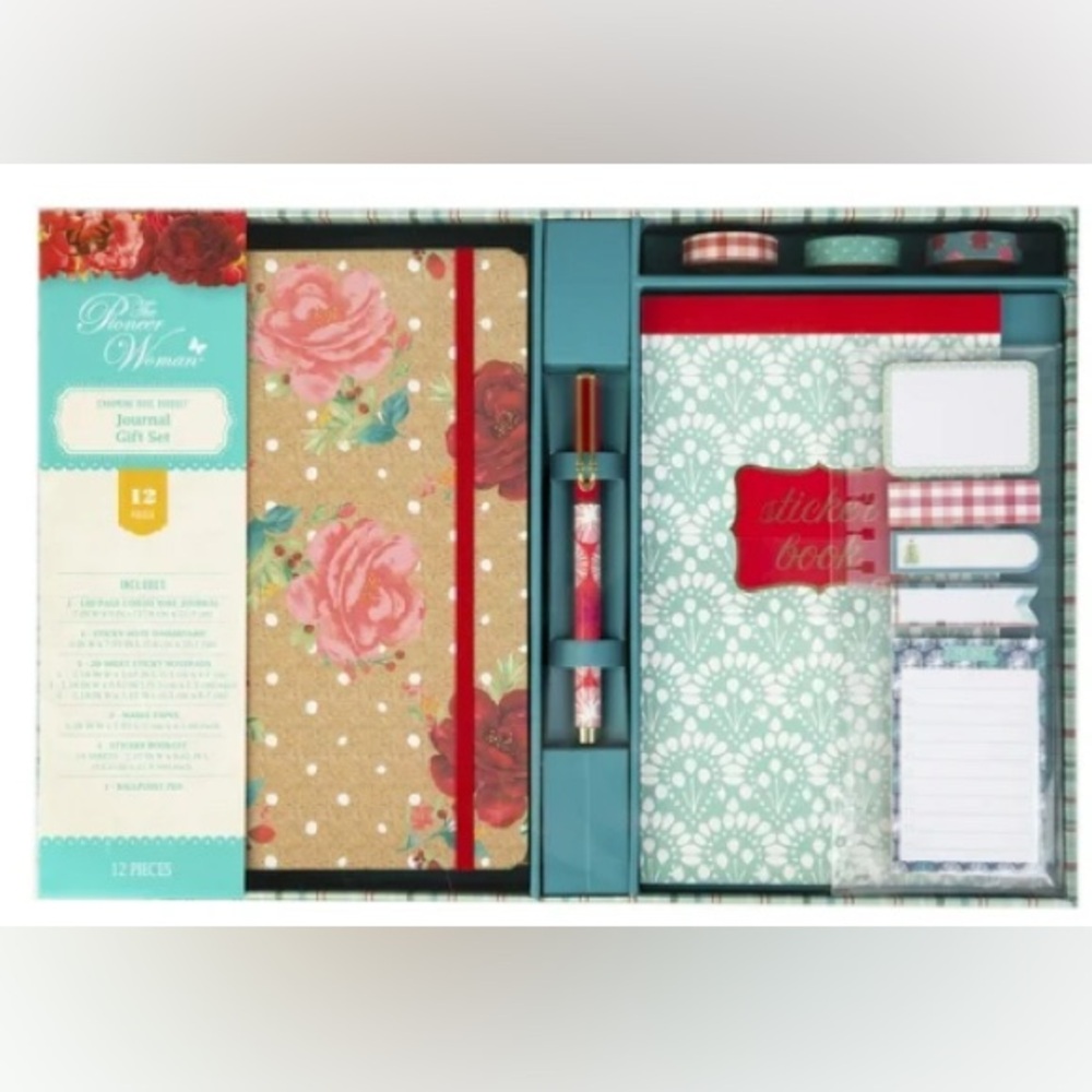 The Pioneer Woman Charming Rose Bouquet Journal Gift Set